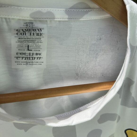 Iowa Hawkeyes Gameday Couture Women's Crushing Victory Subtle Leopard T-Shirt Lg - Picture 6 of 7